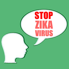 Image showing Zika Virus as a Danger Concept Art vector illustration