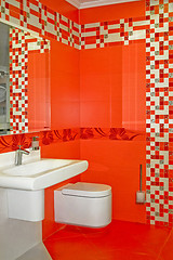 Image showing Red bath