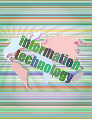 Image showing digital information technology concept background vector illustration