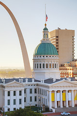 Image showing Downtown St Louis, MO with the Old Courthouse