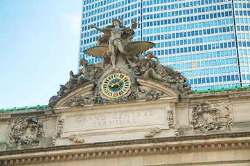 Image showing Grand Central Terminal old entrance close up