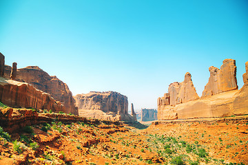 Image showing Park Avenue overview at the Arches National park