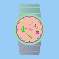 Image showing Vector Smart Watch Icons