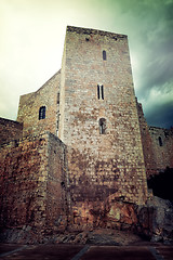 Image showing Medieval castle in the town of Peniscola, Spain