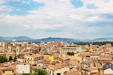 Image showing View over the city of Girona, Catalonia