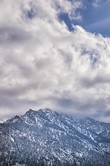 Image showing Mountains with clouds