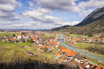 Image showing Village Eschenlohe in Bavaria, Germany