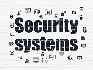 Image showing Security concept: Security Systems on wall background