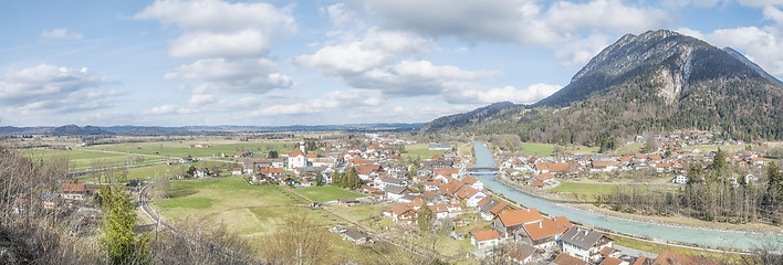 Image showing panoramic view to Eschenlohe