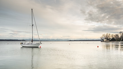 Image showing lonely boat