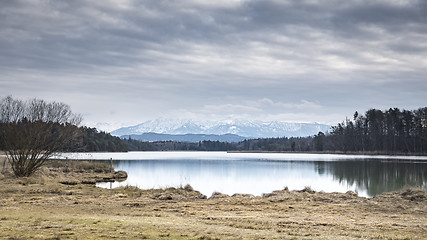 Image showing Osterseen winter scenery