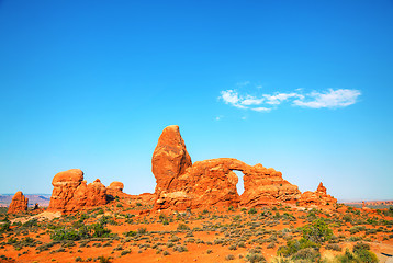 Image showing The Turret Arch at the Arches National Park