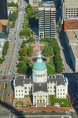 Image showing Downtown St Louis, MO with the Old Courthouse