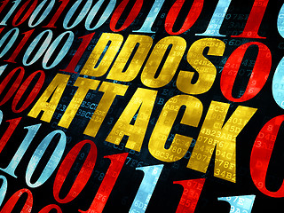Image showing Security concept: DDOS Attack on Digital background