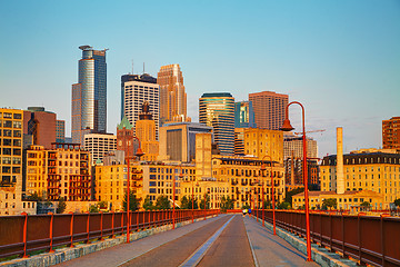 Image showing Downtown Minneapolis, Minnesota in the morning