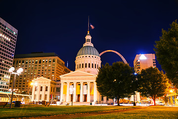 Image showing Downtown St Louis, MO with the Old Courthouse