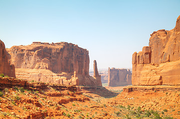 Image showing Park Avenue overview at the Arches National park