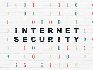 Image showing Privacy concept: Internet Security on wall background