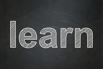 Image showing Education concept: Learn on chalkboard background