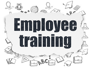 Image showing Education concept: Employee Training on Torn Paper background