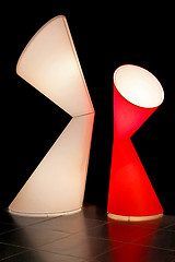 Image showing Geometric lamps