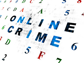 Image showing Privacy concept: Online Crime on Digital background