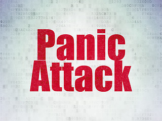 Image showing Health concept: Panic Attack on Digital Paper background