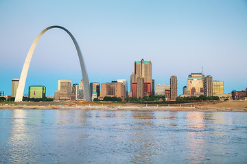 Image showing Downtown St Louis, MO with the Gateway Arch