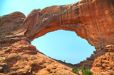 Image showing The North Window Arch at the Arches National Park