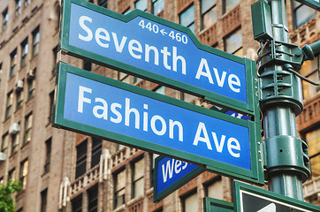 Image showing Seventh avenue sign