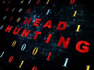 Image showing Business concept: Head Hunting on Digital background