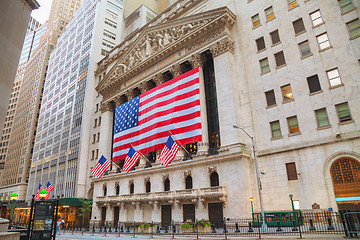 Image showing New York Stock Exchange building in New York