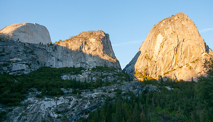 Image showing Sunset in Yosemite park