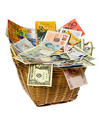 Image showing Basket of world currencies

