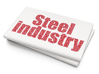 Image showing Industry concept: Steel Industry on Blank Newspaper background