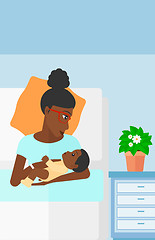 Image showing Woman in maternity ward.