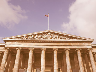 Image showing British Museum in London vintage