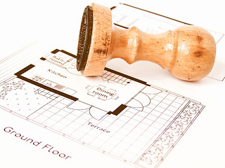 Image showing  Technical drawing vintage