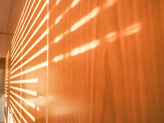 Image showing  Sunlight through shutter vintage