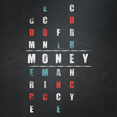 Image showing Money concept: Money in Crossword Puzzle