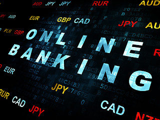 Image showing Banking concept: Online Banking on Digital background