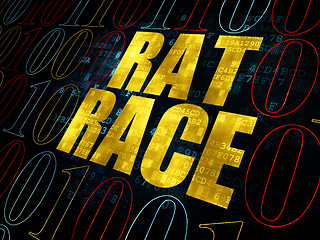 Image showing Business concept: Rat Race on Digital background