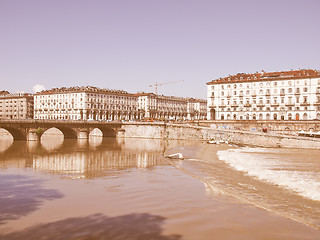 Image showing Piazza Vittorio, Turin vintage