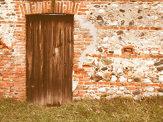 Image showing  Old door vintage