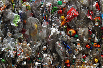 Image showing plastic pet bottle garbage