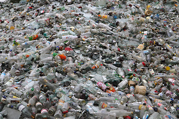 Image showing glass bottle garbage