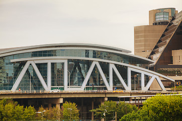 Image showing Philips Arena and CNN Center in Atlanta, GA