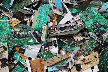 Image showing electronic circuits garbage