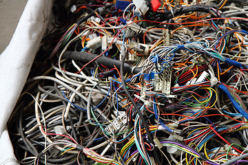 Image showing color wires garbage