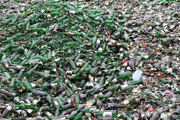 Image showing glass bottle garbage